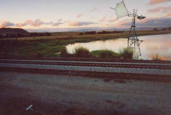 windmill 2, near the tracks in the lagoon