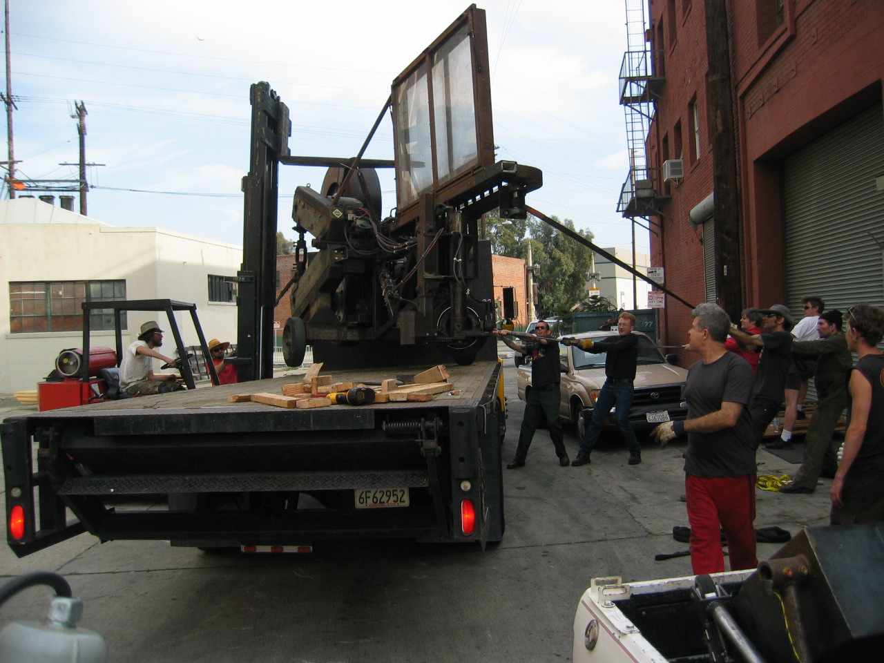 loading the pitching machine