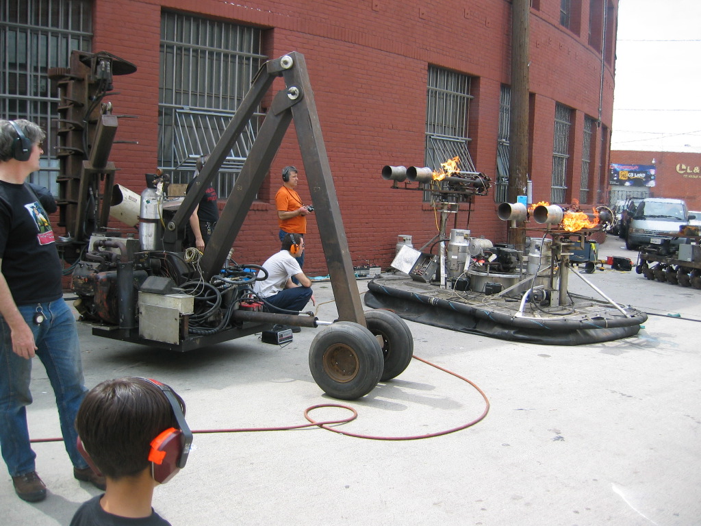 testing jets on  hovercraft